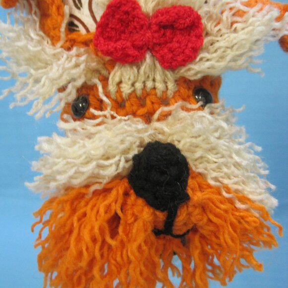 Yorkie Yorkshire Terrier  Crochet Handmade Cup Cozy Holder Handmade Figurines - Picture 2 of 5